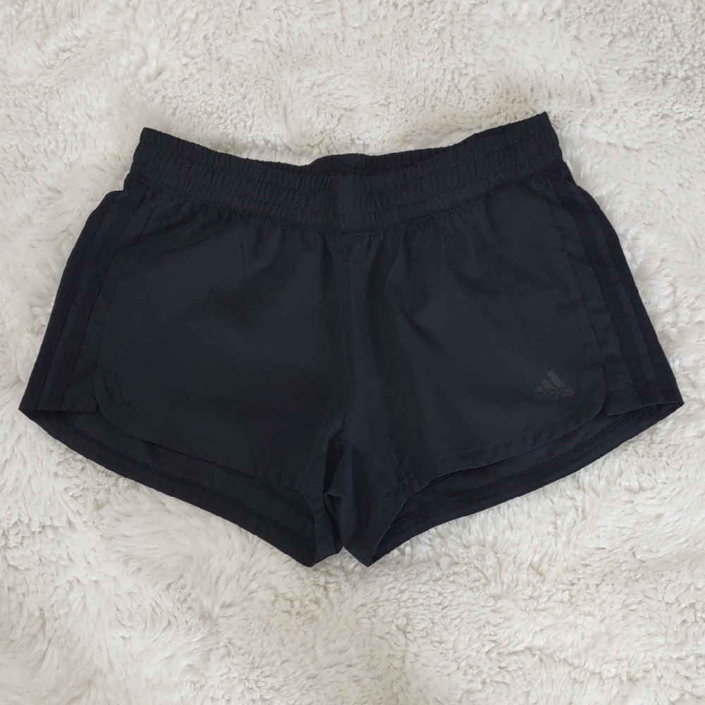 Adidas Black Athletic Shorts Lightweight Stretchy Design - Picture 6 of 17